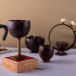 Wine Coconut Shell Cup